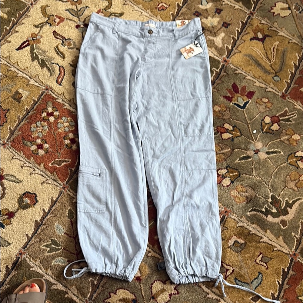 Sincerely Jules Light Blue Cargo Pants
